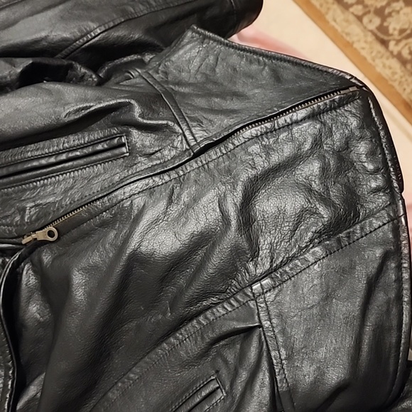 80s Wilsons leather cropped leather jacket - Picture 5 of 6